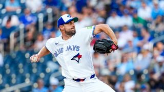 Blue Jays' Max Scherzer Makes History, But Phillies Expose Red Flag (featured). Photo by IMAGN IMAGES via Reuters Connect