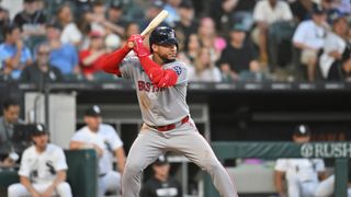 Red Sox's Willson Contreras Exits Wednesday's Game With Left Foot Contusion (featured). Photo by Patrick Gorski/Imagn Images