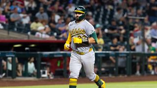 A's Reportedly 'Unlikely' To Trade Ideal Yankees, Red Sox Target (featured). Photo by Mark J. Rebilas/Imagn Images