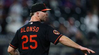 Pete Alonso Makes History With 40th Orioles Home Run (featured). Photo by Vincent Carchietta/Imagn Images