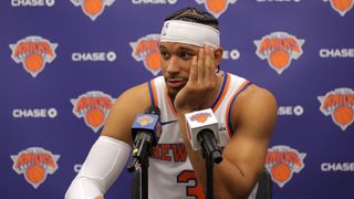 Knicks Star Makes Crazy Comment Involving God, Cam Schlittler (featured). Photo by Brad Penner/Imagn Images