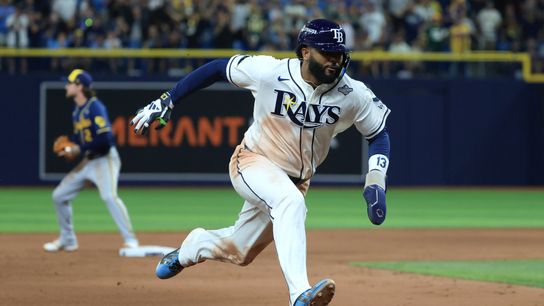 Rays' Junior Caminero Reveals Game 5 Status After Foot Injury In Game 4 (featured)