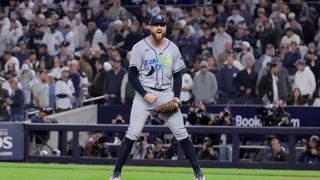 Rays Closer Riding Historic Postseason Run (featured). Photo by Brad Penner/Imagn Images