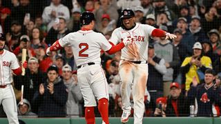 Red Sox Fans Get Nightmare Image From Alex Bregman, Rafael Devers (featured). Photo by Eric Canha/Imagn Images