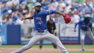 Blue Jays Return Top Pitching Prospect Back to Red Sox (featured). Photo by Jim Rassol/Imagn Images