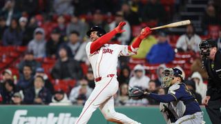 Red Sox's Willson Contreras Sends Clear Warning To Brewers (featured). Photo by Paul Rutherford-Imagn Images
